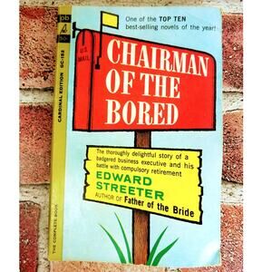 Chairman of the Bored by Edward Streeter Vintage Humor Comedy Paperback 1962